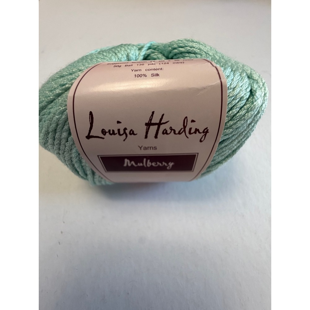 Louisa Harding Mulberry Silk Yarn 50g Light Green Luxury Discontinued